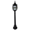 BLACK POST LANTERN LAMP 1 LIGHT 