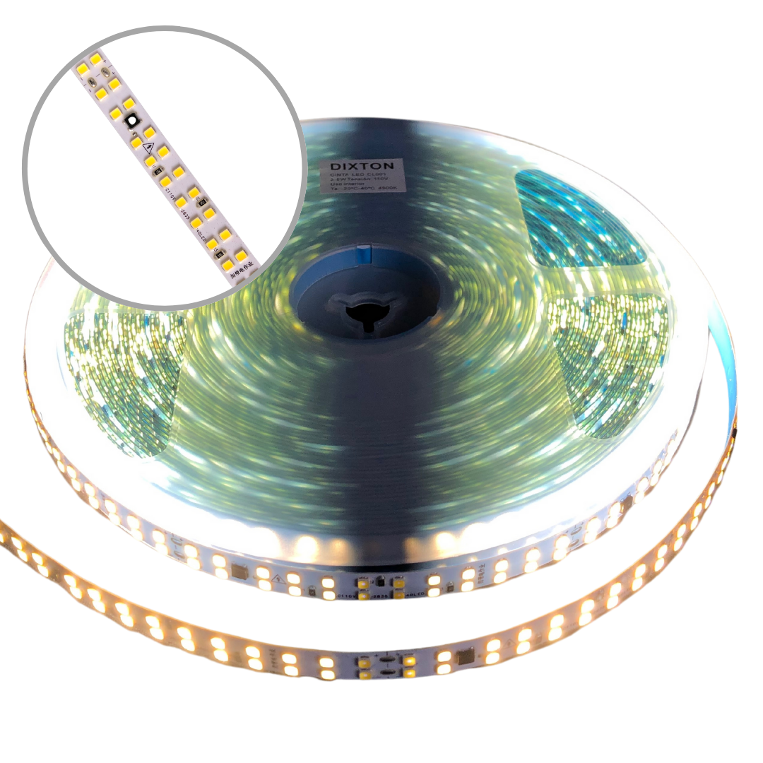 CINTA LED IP20 DOBLE CARRIL PARA PERFIL CON ADHESIVO X METRO