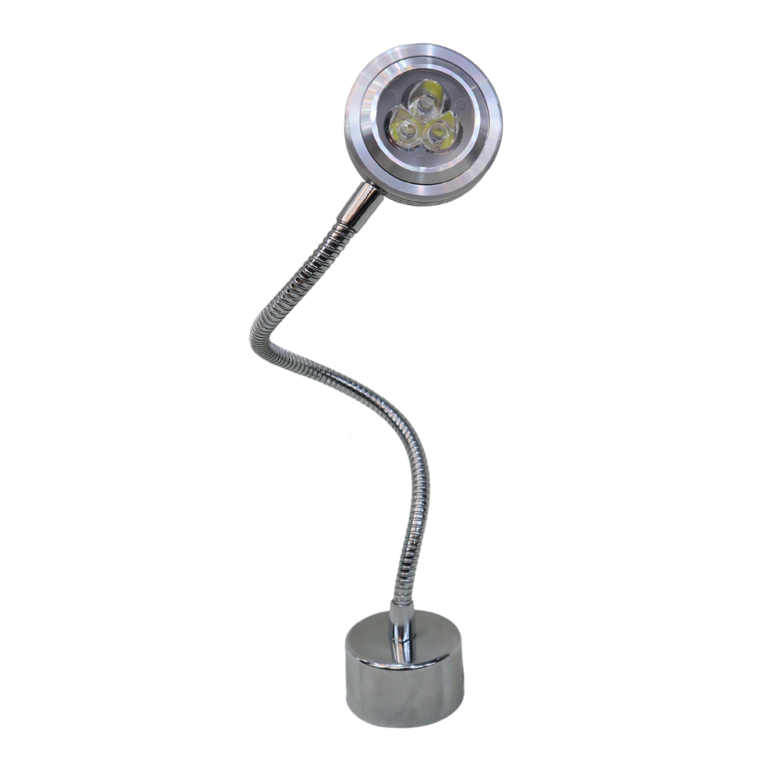 FLEXI CIRCULAR SILVER LAMP 3 LIGHTS