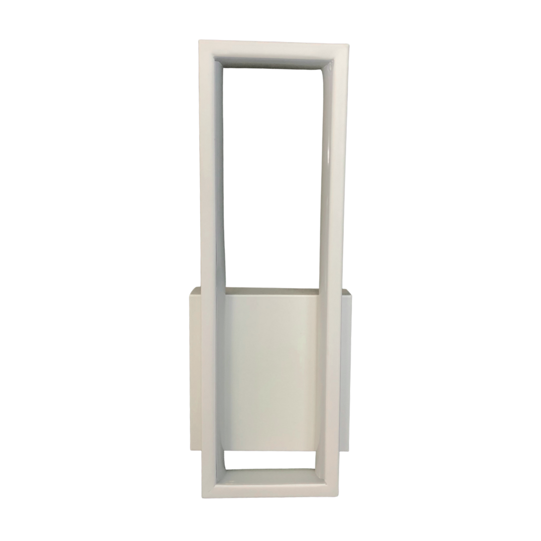 LÁMPARA PARED VINTAGE APLIQUE RECTÁNGULO BLANCO 1 LUZ
