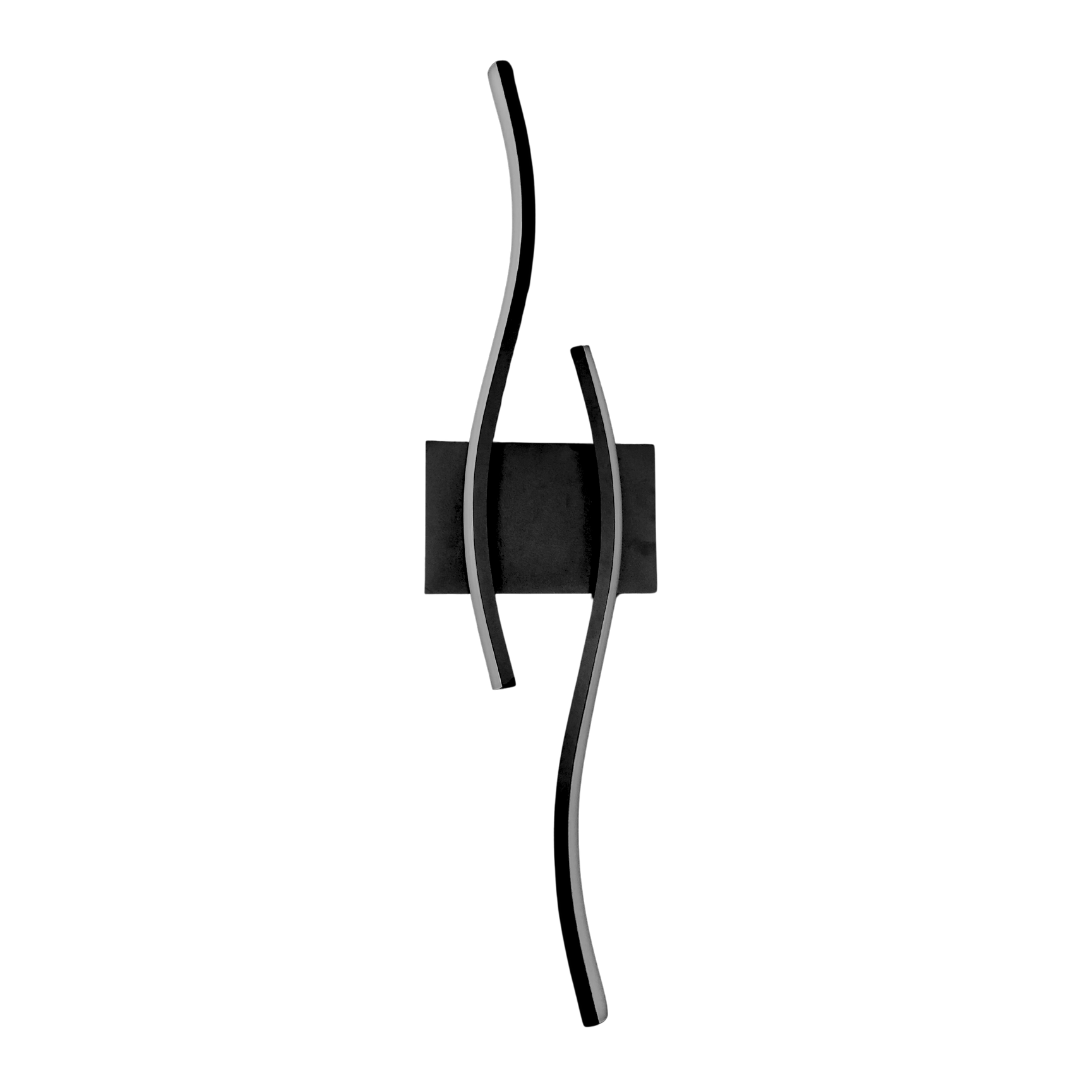LÁMPARA PARED VINTAGE APLIQUE LINEAL MINIMALISTA NEGRO 1 LUZ