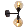 VINTAGE WALL LAMP AMBER GLOBE 1 LIGHT 