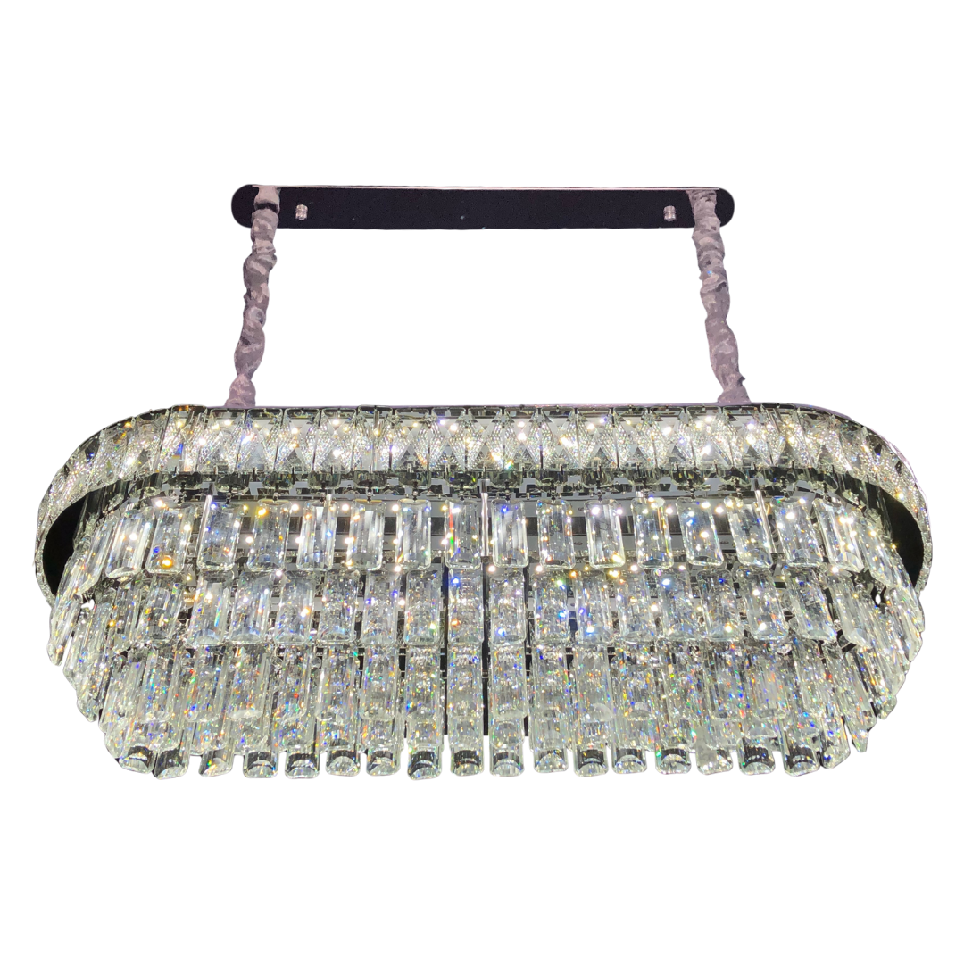 LÁMPARA LED CRISTAL OVALADO PEQUEÑO 1 LUZ