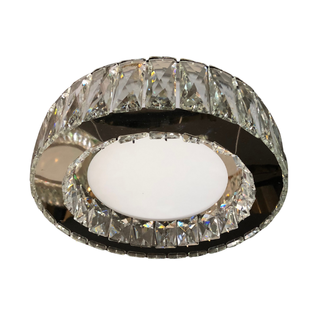 LÁMPARA LED CRISTAL PLAFÓN PEQUEÑO 1 LUZ