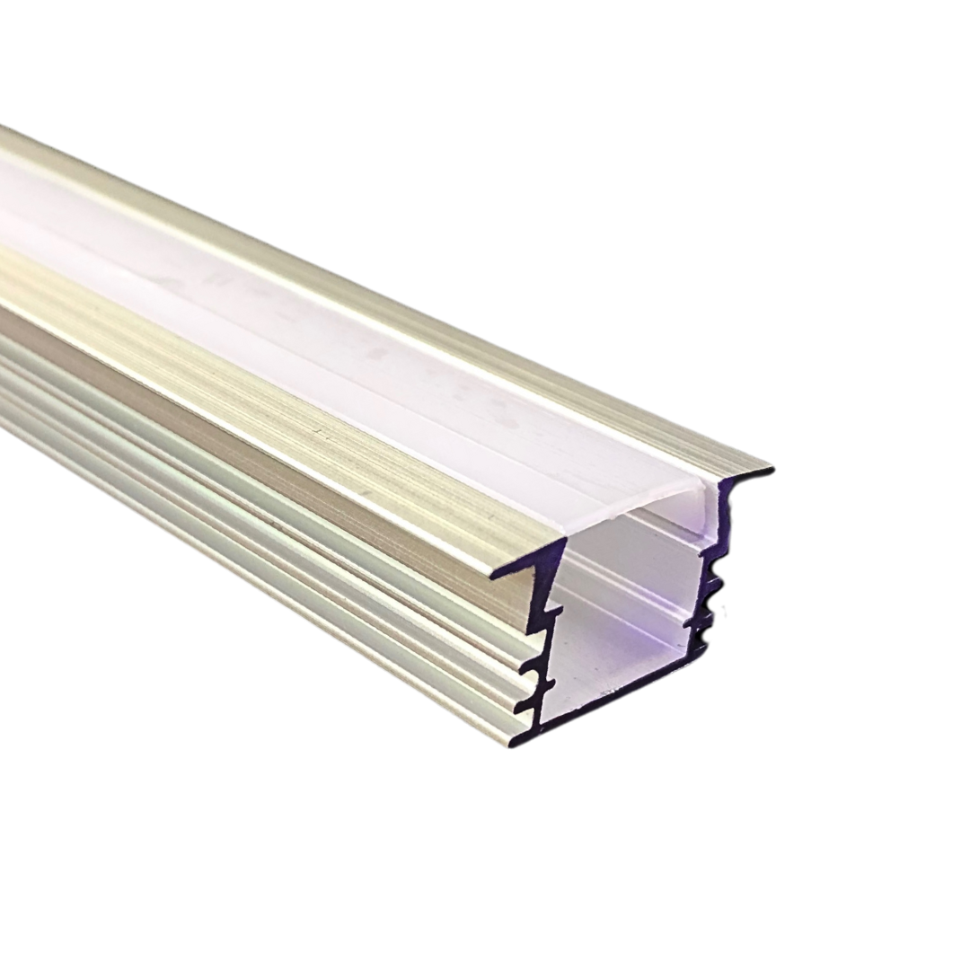 PERFIL DE ALUMINIO DOBLE FONDO PARA CINTA LED